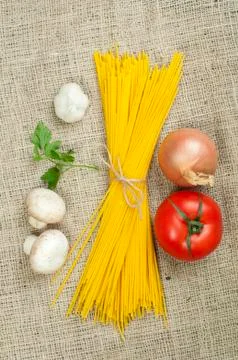 Bundle of spaghetti Stock Photos