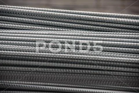 Bundle steel rods Stock Photos