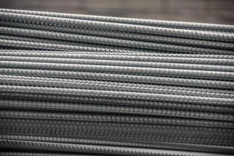Bundle steel rods Stock Photos