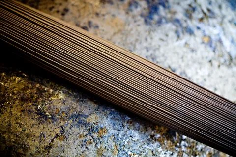 Bundle of Titanium Wire Stock Photos