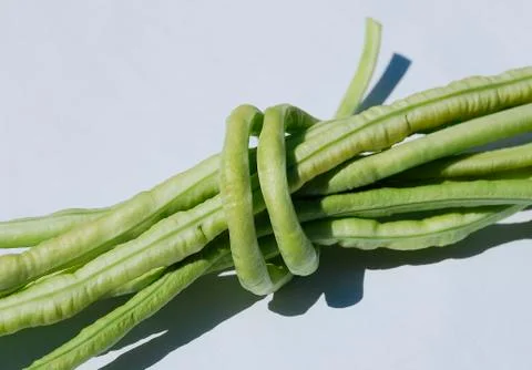 Bundle of Yardlong Beans Stock Photos