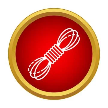 Bundled rope icon symbolizing strength and connection Illustrazione stock