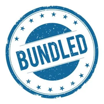 BUNDLED stamp sign Stock Illustration