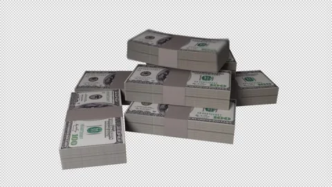 Bundles of US Dollars 動画素材 320625221