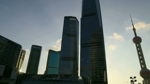 The Bund,Skyskraper,shanghai Vídeo Stock 104684875
