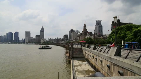 The Bund,Skyskraper,shanghai Stock Footage 104685760