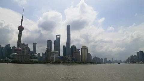 The Bund,Skyskraper,shanghai 库存影片 104685796