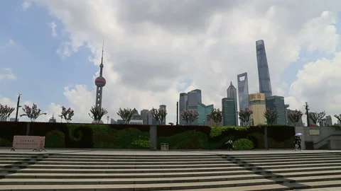 The Bund,Skyskraper,shanghai Stock Footage 104686219