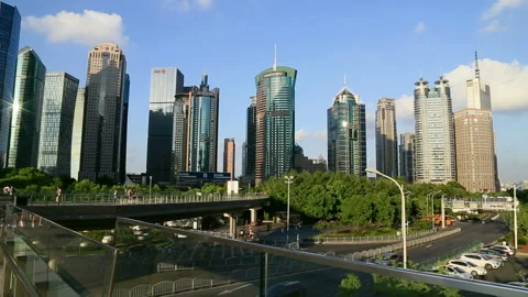 The Bund,Skyskraper,shanghai Stockbeeldmateriaal 104686388