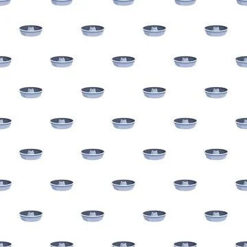 Bundt cake pan seamless baking utensil pattern Stock Illustration