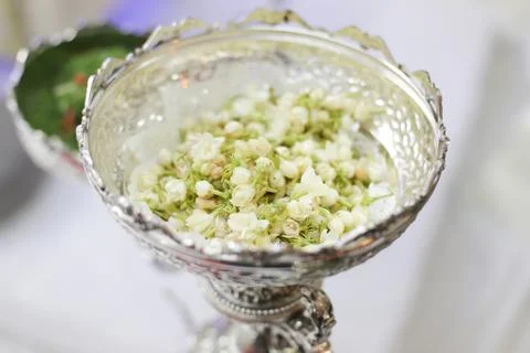 Bunga rampai is one of the important thing must have in malay wedding Stock Photos