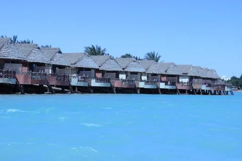Bungalow on the beach Stock-Fotos