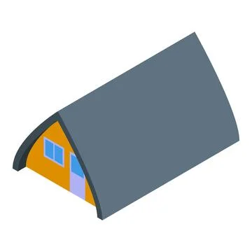 Bungalow icon isometric vector. Beach house Stock-Illustration