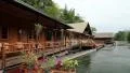 Bungalows on the Kwai river near Bangkok in northwestern Thailand. HD Footage