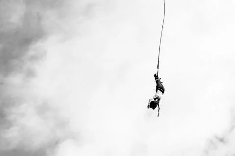 Bungee jumper Foto stock