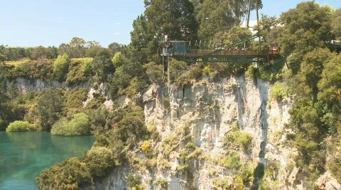 Bungee jumping Stock Footage 558231