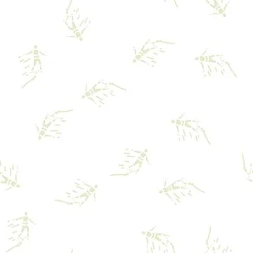 Bungee jumping glyph seamless pattern Stock Illustration