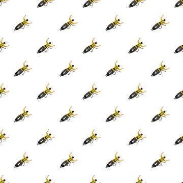 Bungee jumping person repeating pattern background Stock Illustration