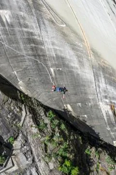 Bungee jumping with rope Stock Photos