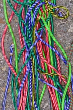 Bungee ropes cords Stock Photos