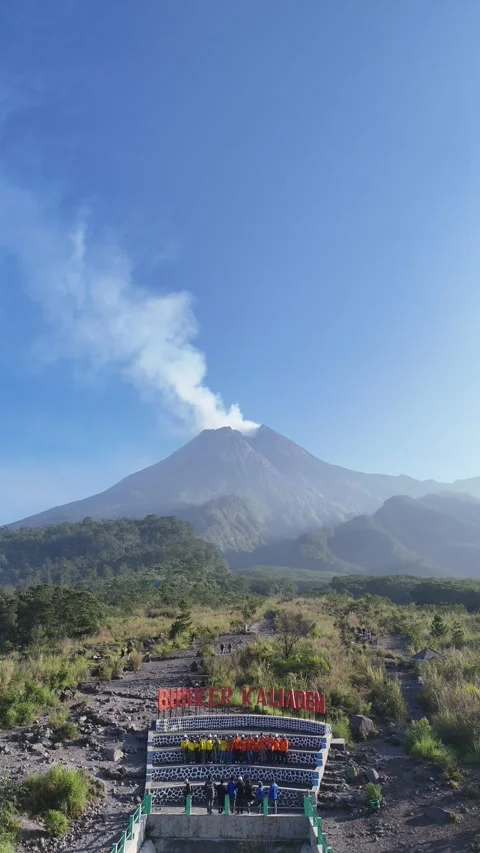 Bungker Kaliadem Merapi Stock Footage 280897344