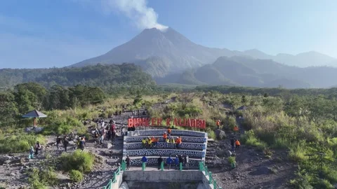 Bungker Kaliadem Merapi Stock Footage 280897728