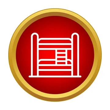 Bunk bed icon for hostel dormitory accommodation Stock Illustration