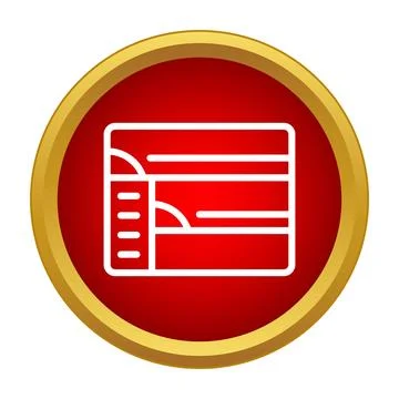 Bunk bed icon representing hostel accommodation and travel Stock Illustration