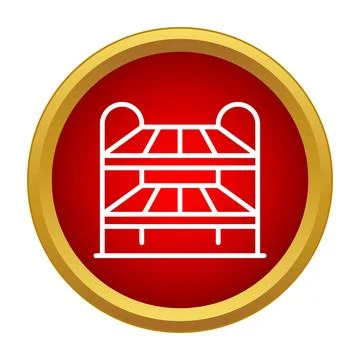 Bunk bed icon representing shared sleeping accommodation イラスト素材