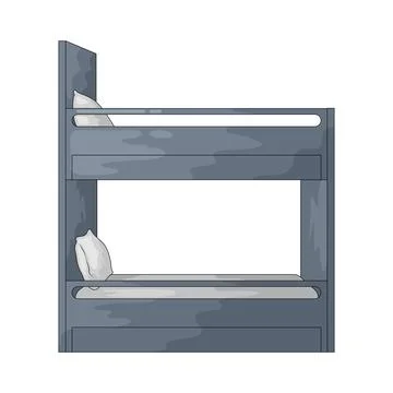 Bunk Bed illustration Stock Illustration