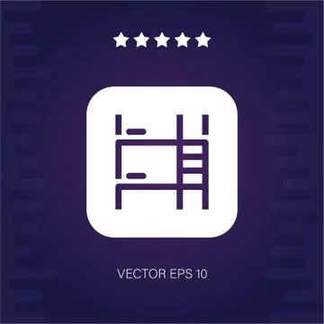 Bunkbeds vector icon Stock Illustration