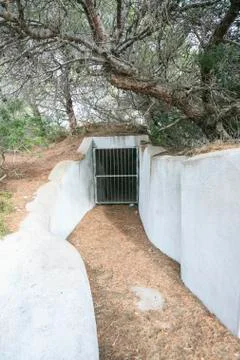 Bunker civil war in spain Stock Photos