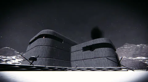 Bunker in the snow Stock-Footage 24846853