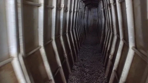 Bunker Tunnels Stock Footage 75748707