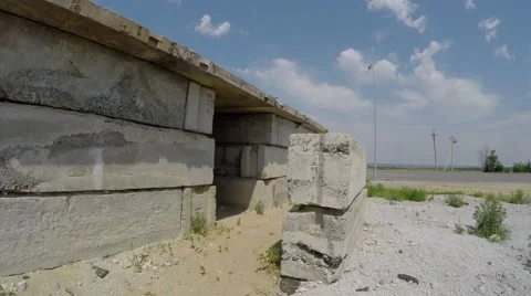 Bunker. The war in eastern Ukraine Video stock 52656538
