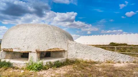 Bunker of the war Stock Photos
