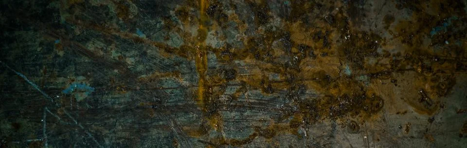 Bunner of rusty metal surface. Background texture of dirty rusty metal surfac Stock Photos