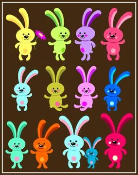Bunnies Stock Illustration