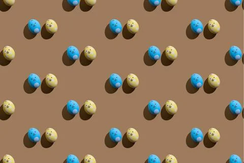 Bunny abstract pattern seamless background egg Stock Photos