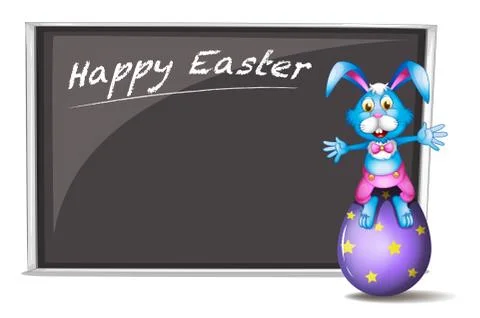 A bunny and the easter egg Stock Illustration