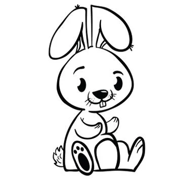 Bunny black Stock Illustration