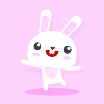 Bunny Character Design Stock Illustration