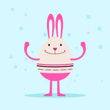 Bunny Character Design Stock Illustration