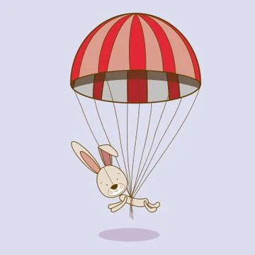 Bunny design over blue  background vector illustration Stock Illustration