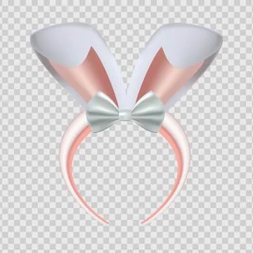 Bunny ear headband Stock Illustration