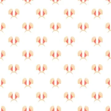 Bunny ears headband seamless pattern for easter holiday Stockillustratie