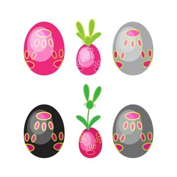 Bunny Egg Red to Dark Stock-Illustration
