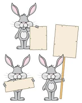 Bunny messages Stock Illustration