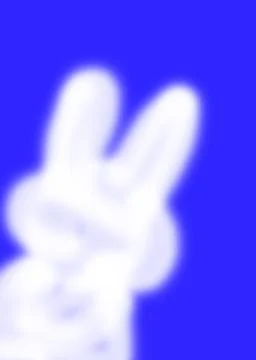 Bunny or Hare in the Sky Stock Illustration