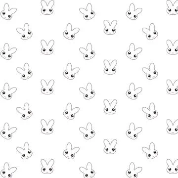 Bunny pattern Illustrazione stock